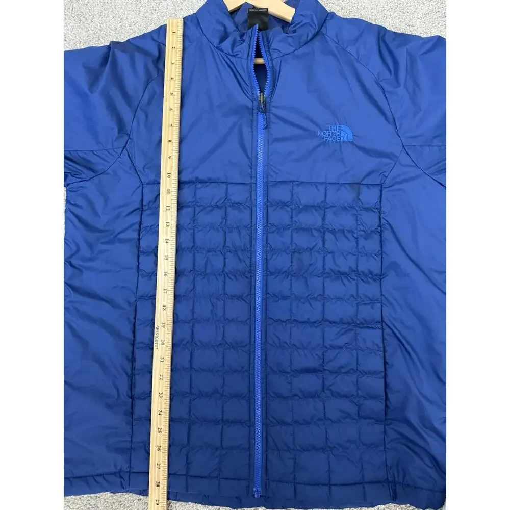 North Face Men’s Quilted Blue Thermoball Lightweight Layered‎ Eco Outdoor Jacket